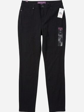 ​Gloria Vanderbilt Skinny Black Jeans Women's Size 10 Average Mid Rise NWT